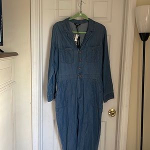 Cute Express Denim Jumpsuit/Large/ NWT